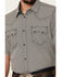 Image #3 - Cody James Men's Pool Party Geo Print Short Sleeve Snap Western Shirt - Tall, Navy, hi-res