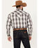 Image #4 - Stetson Men's Fancy Yoke Plaid Print Long Sleeve Pearl Snap Western Shirt, Grey, hi-res
