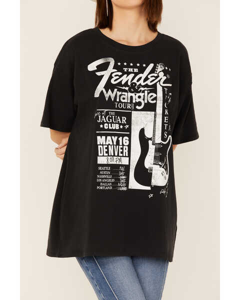 Image #3 - Wrangler X Fender Women's Concert Oversized Tee, , hi-res