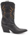 Image #2 - Golo Women's Contrasting Sun Western Boots - Round Toe, Black, hi-res