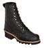 Chippewa 8" Lace-Up Logger Boots - Round Toe, Black, hi-res