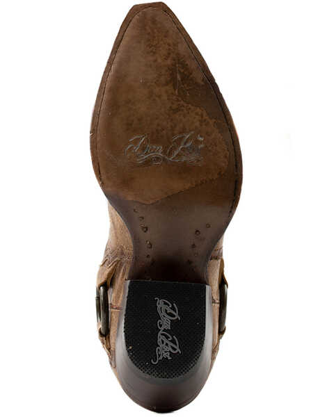 Image #7 - Dan Post Women's Greta Crackle Western  Boots - Snip Toe , Tan, hi-res