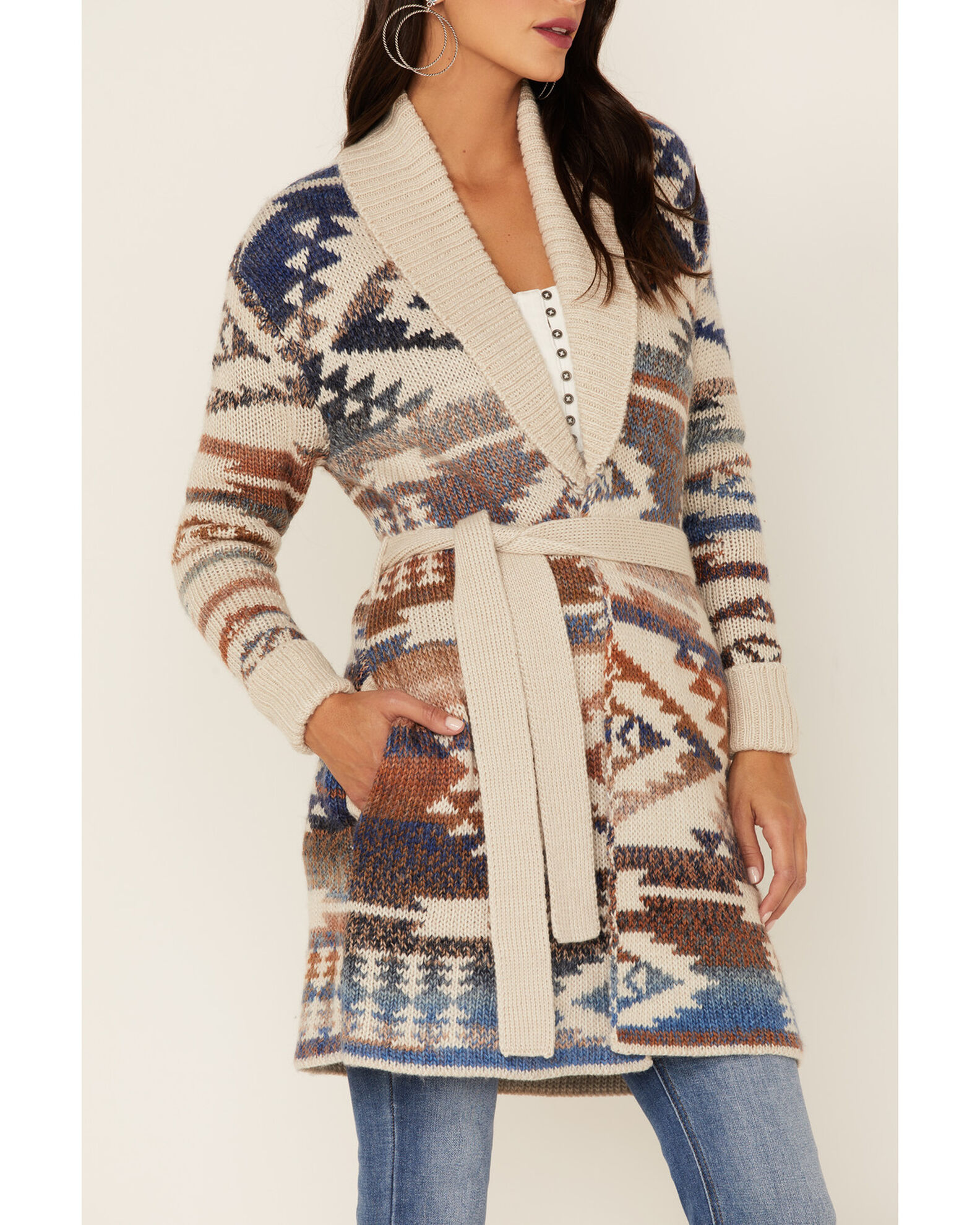 Southwestern cardigan womens on sale