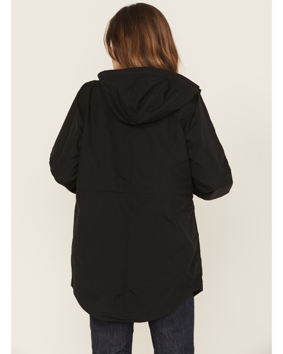 Image #4 - Carhartt Women's Black Rain Defender Nylon Coat, Black, hi-res