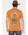 Image #1 - Ariat Men's Scorpion Seal Short Sleeve Graphic T-Shirt, Rust Copper, hi-res