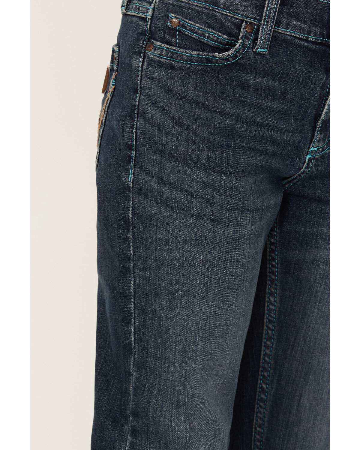 Image #2 - Wrangler Girls' Juliet Medium Wash Stretch Flare Jeans, Medium Wash, hi-res