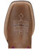 Image #4 - Ariat Girls' Tombstone Western Boots - Broad Square Toe, Brown, hi-res