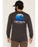 Image #1 - Carhartt Men's Relaxed Fit Heavyweight Long Sleeve Pocket C Graphic T-Shirt, Heather Grey, hi-res