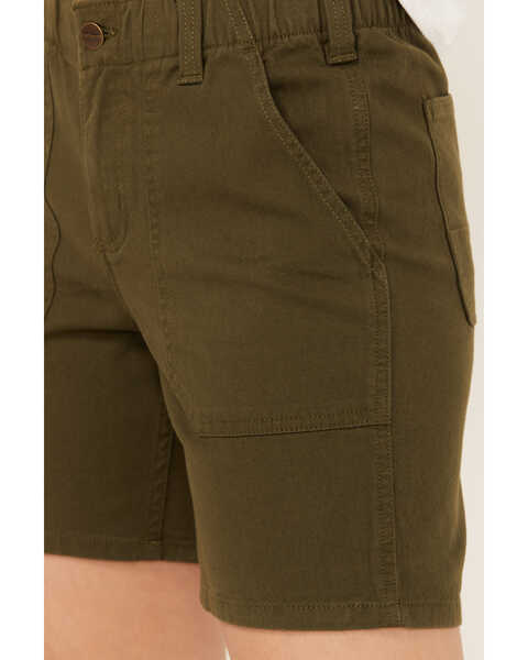 Image #2 - Carhartt Women's Rugged Flex™ Relaxed Fit Canvas Work Shorts , Forest Green, hi-res