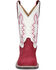 Image #4 - Smoky Mountain Little Girls' Cassidy Western Boots - Broad Square Toe, Red, hi-res
