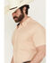 Image #2 - RANK 45&reg; Men's Cowboy Co Geo Print Short Sleeve Button-Down Stretch Western Shirt, Camel, hi-res