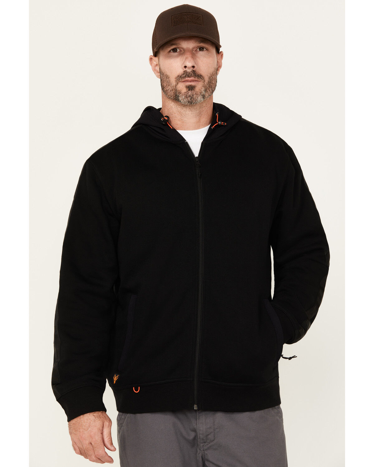 Image #1 - Hawx Men's Belmont Solid Hooded Jacket, Black, hi-res