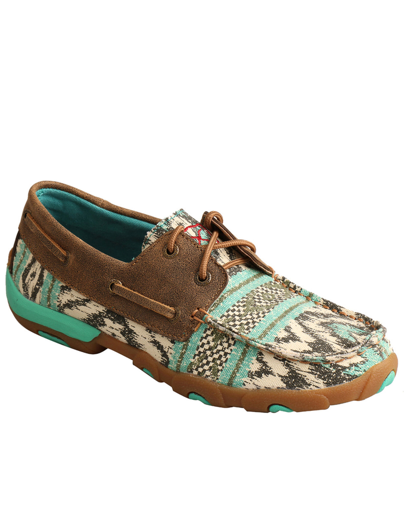 Twisted X Women s Canvas Boat Shoes Moc Toe Sheplers