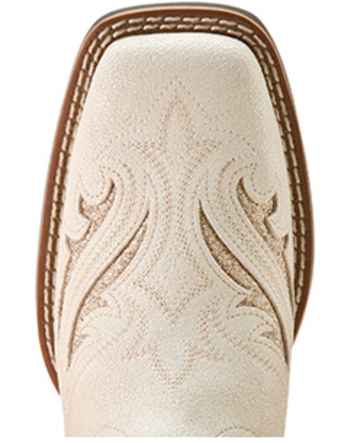 Image #4 - Ariat Women's Round Up Bliss Inlay Western Boots - Broad Square Toe, White, hi-res