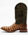 Cody James Men's Brown Exotic Caiman Tail Skin Western Boots - Broad Square Toe, Brown, hi-res