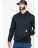 Carhartt Men's Logo Hooded Work Sweatshirt, Black, hi-res