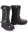 Image #1 - Milwaukee Leather Women's 11" Classic Engineer Motorcycle Boots - Round Toe, Black, hi-res