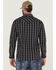 Image #4 - Moonshine Spirit Men's Otoe Stripe Long Sleeve Snap Western Shirt, Navy, hi-res