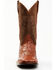 Image #4 - Cody James Men's Brandy Genuine Ostrich Exotic Western Boots - Broad Square Toe, Red, hi-res