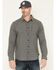 Image #1 - Brothers and Sons Men's Bryce Plaid Print Long Sleeve Button-Down Western Shirt, Grey, hi-res