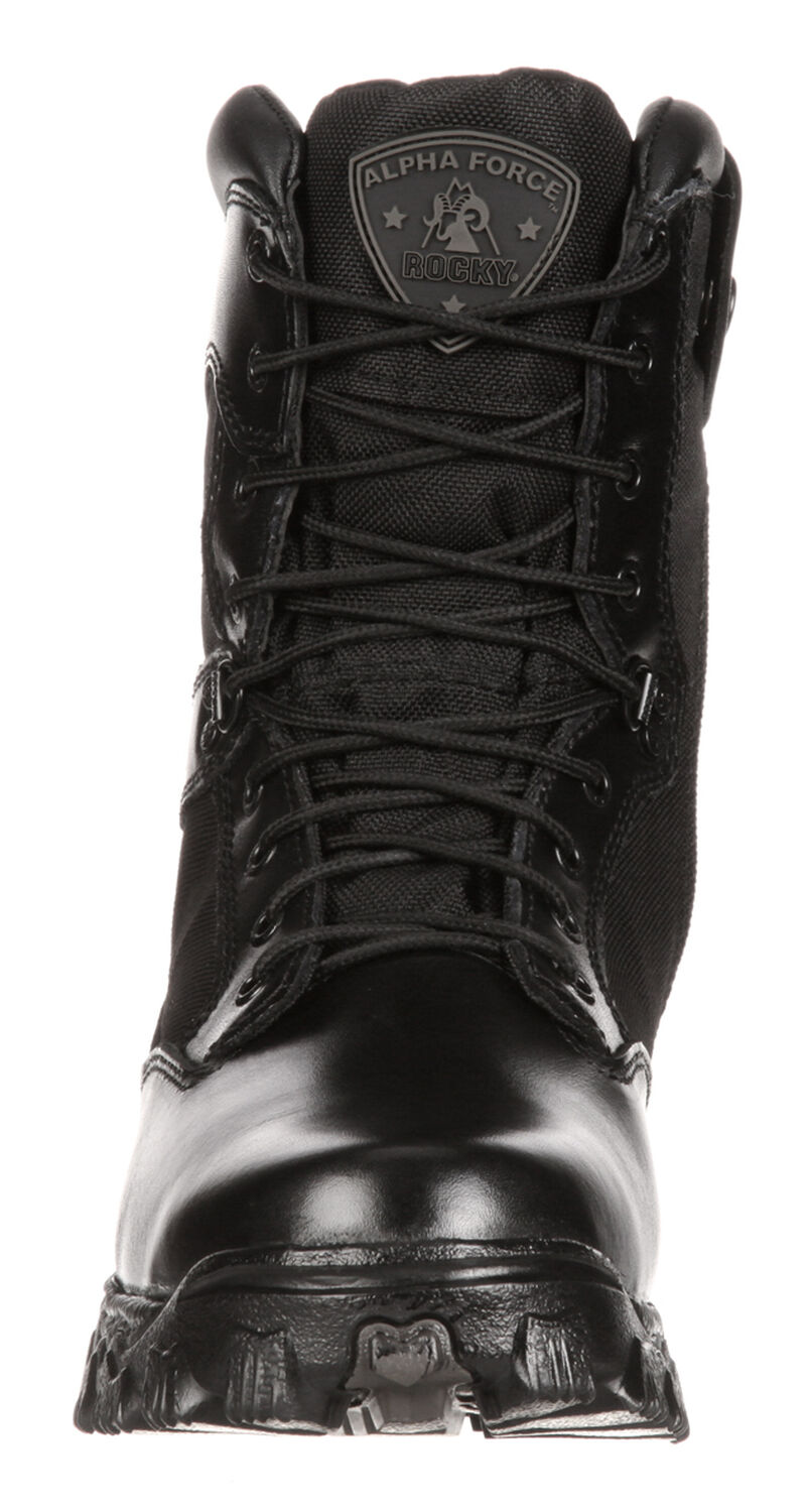 Image #4 - Rocky Men's Alpha Force Waterproof Insulated Duty Boots, Black, hi-res