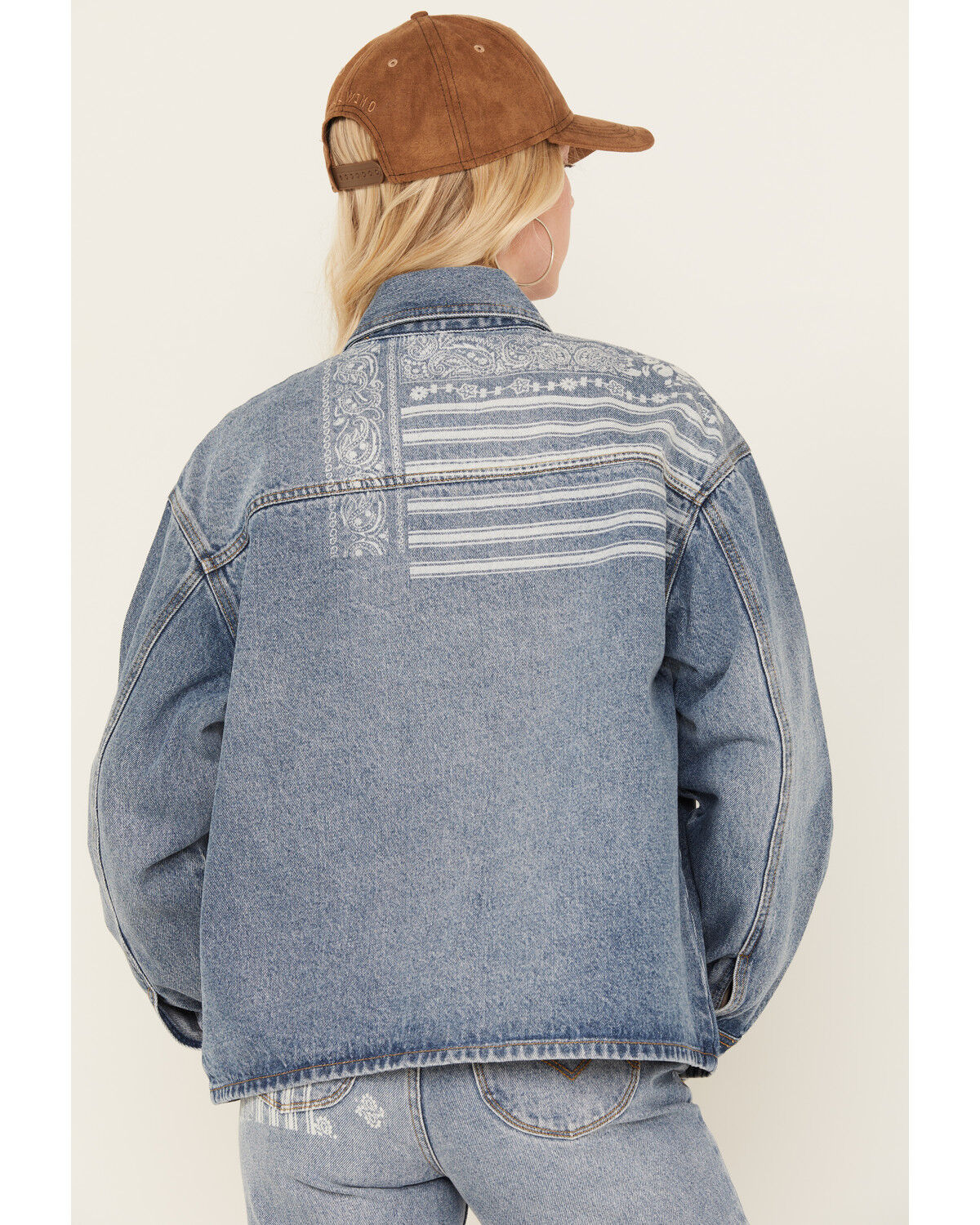 Image #4 - Cleo + Wolf Women's Astoria Denim Shacket, Medium Wash, hi-res