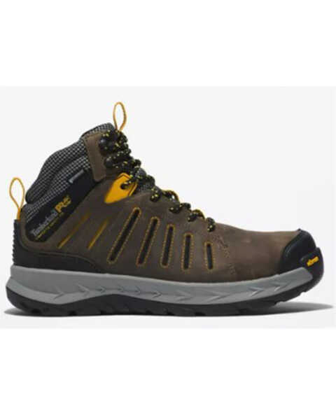 Image #2 - Timberland Men's Waterproof Lace-Up Work Boots - Composite Toe, Brown, hi-res