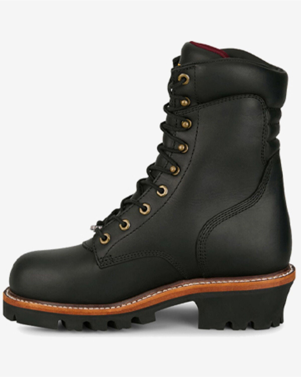 Image #3 - Chippewa Men's 9" Super Logger Waterproof Insulated Work Boots - Steel Toe, Black, hi-res