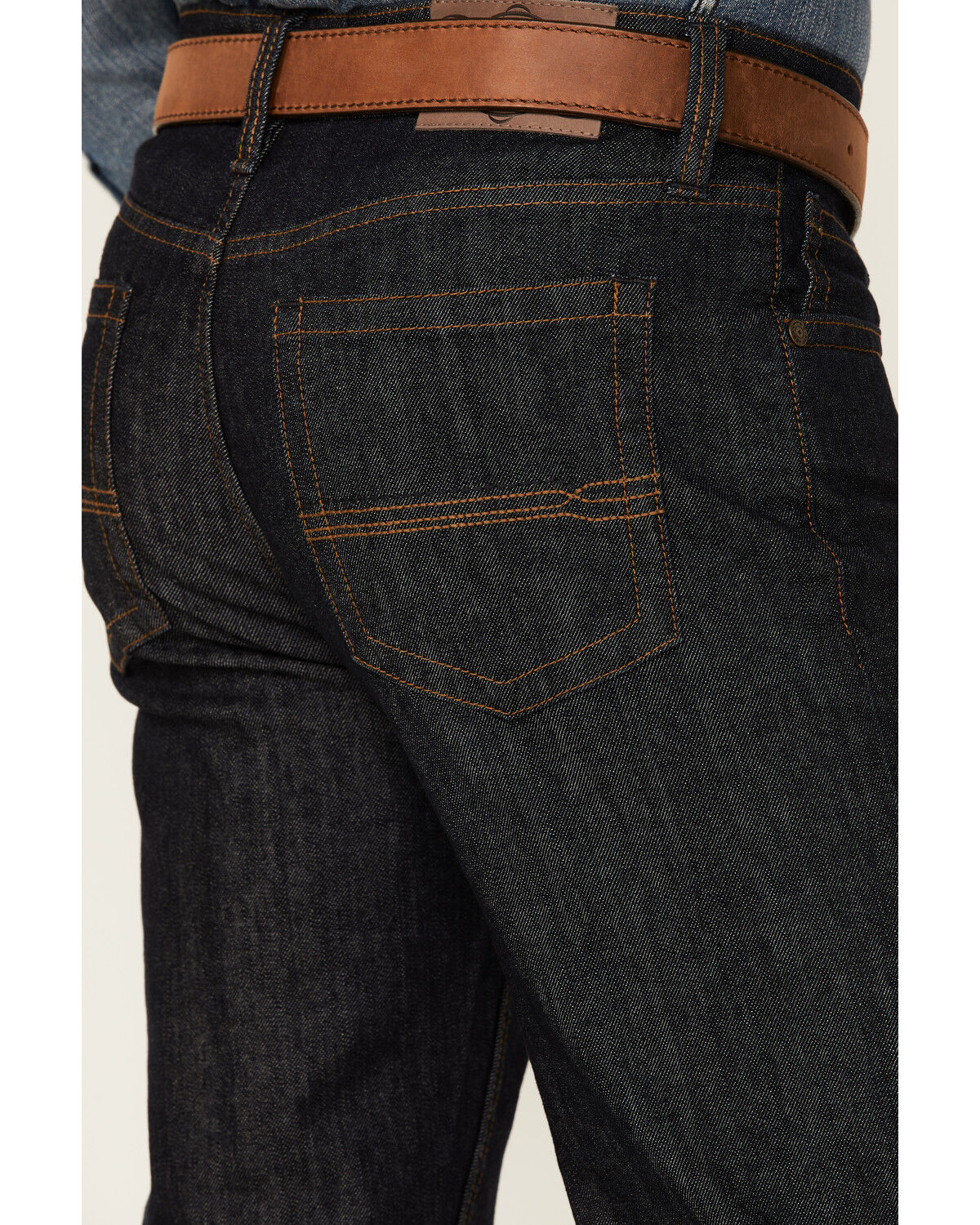 Image #4 - Cody James Men's Heeler Dark Wash Stretch Stackable Straight Leg Jeans, Blue, hi-res