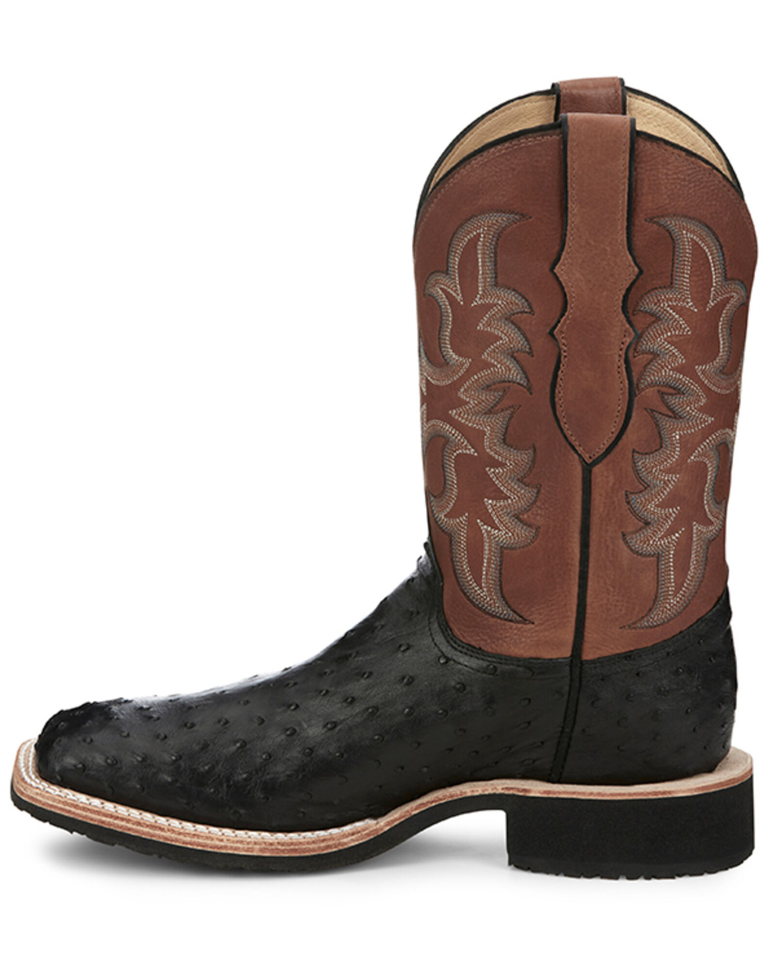 Justin full quill ostrich boots square toe clearance