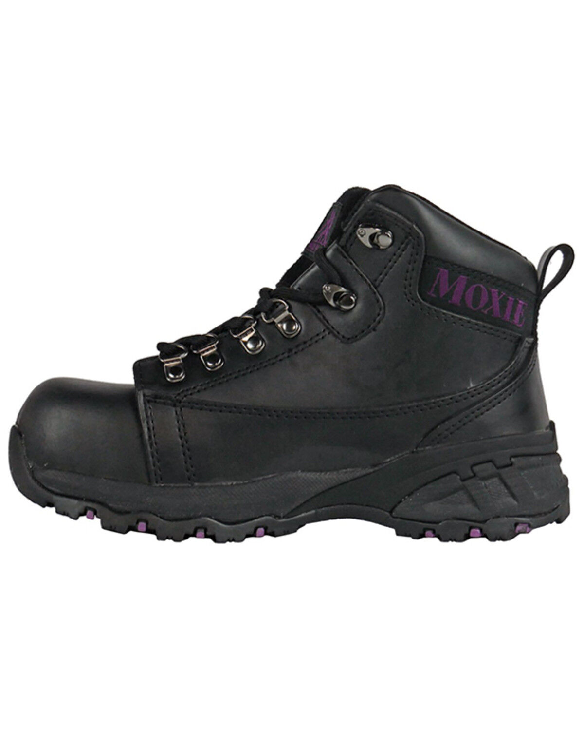 Image #3 - Moxie Trades Women's 4" Vegas Waterproof Work Boots - Aluminum Toe, Black, hi-res