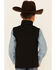 Image #4 - Roper Boys' Black Softshell Fleece Vest , , hi-res
