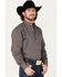 Image #2 - Resistol Men's Jax Solid Button Down Western Shirt , Dark Grey, hi-res