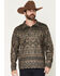 Image #1 - Ariat Men's Caldwell 1/4 Button-Down Pullover Sweater, Brown, hi-res