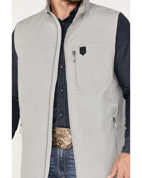 Image #3 - RANK 45® Men's Hadwick Softshell Vest, Grey, hi-res