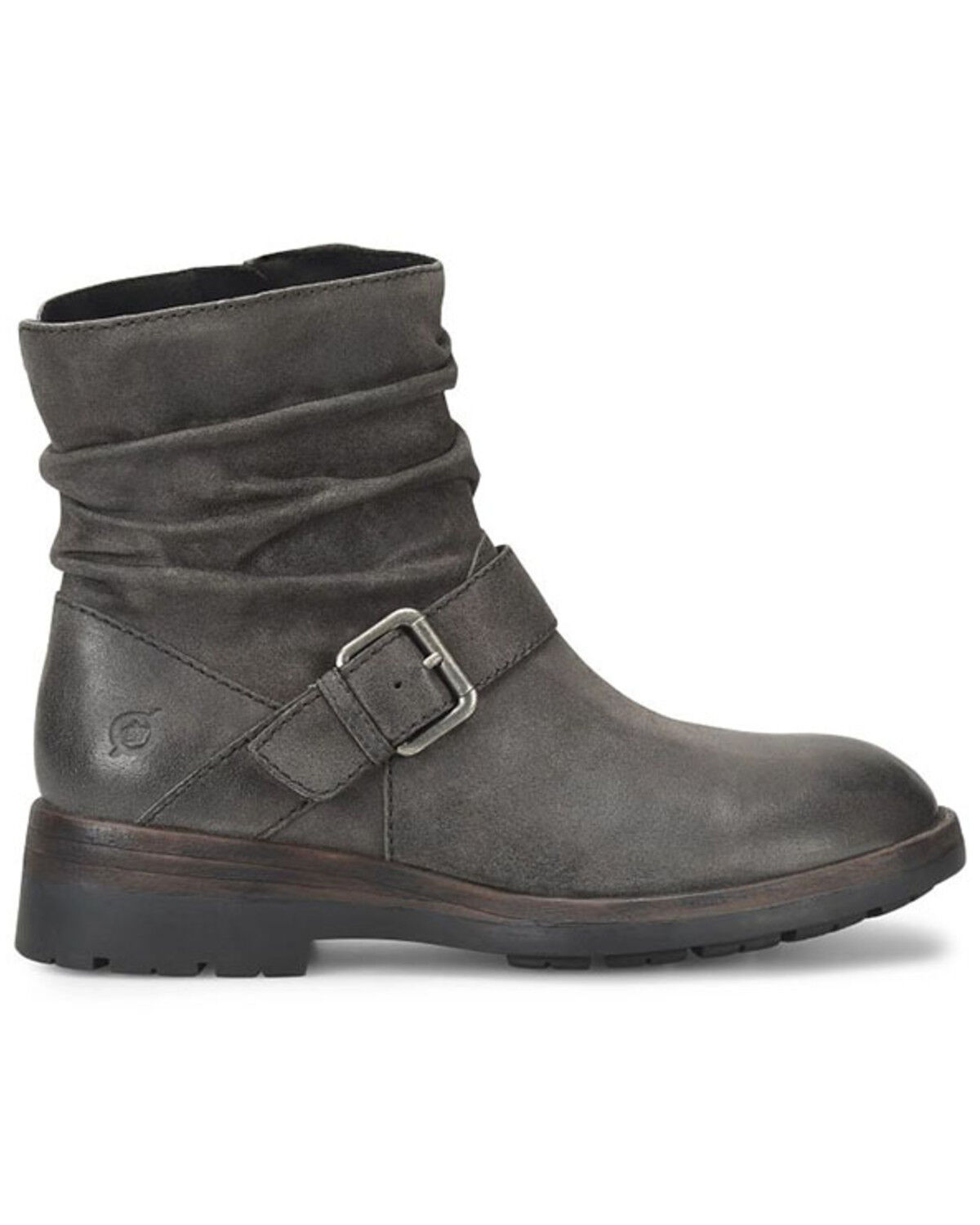 Image #2 - Born Women's Midway Moto Fashion Boots - Round Toe, Dark Grey, hi-res