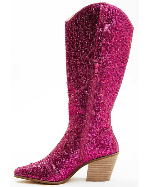 Image #3 - Matisse Women's Boot Barn Exclusive Nashville Embellished Tall Western Boots - Pointed Toe, Pink, hi-res