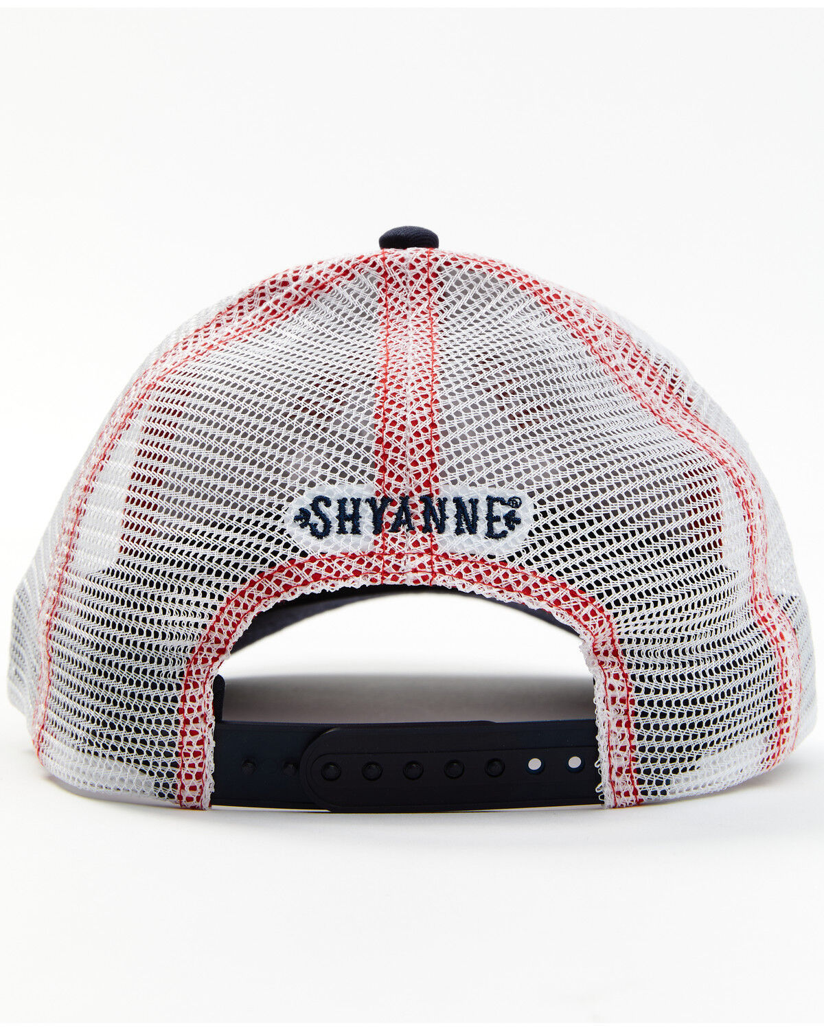 Image #3 - Shyanne Women's Day Drunk For America Embroidered Mesh-Back Ball Cap, Red/white/blue, hi-res
