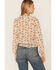Image #3 - Wild Moss Women's Ruffle Neck Peasant Blouse, Ivory, hi-res