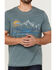 Flag & Anthem Men's Scenic Mountain Burnout Graphic T-Shirt , Teal, hi-res