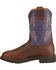 Image #3 - Ariat Sierra Saddle Vamp Work Boots - Soft Toe, Redwood, hi-res