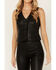 Image #3 - Wonderwest Women's Chain and Braid Leather Vest, Black, hi-res