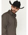 Image #2 - Cinch Men's Micro Geo Print Long Sleeve Button-Down Stretch Western Shirt, Brown, hi-res