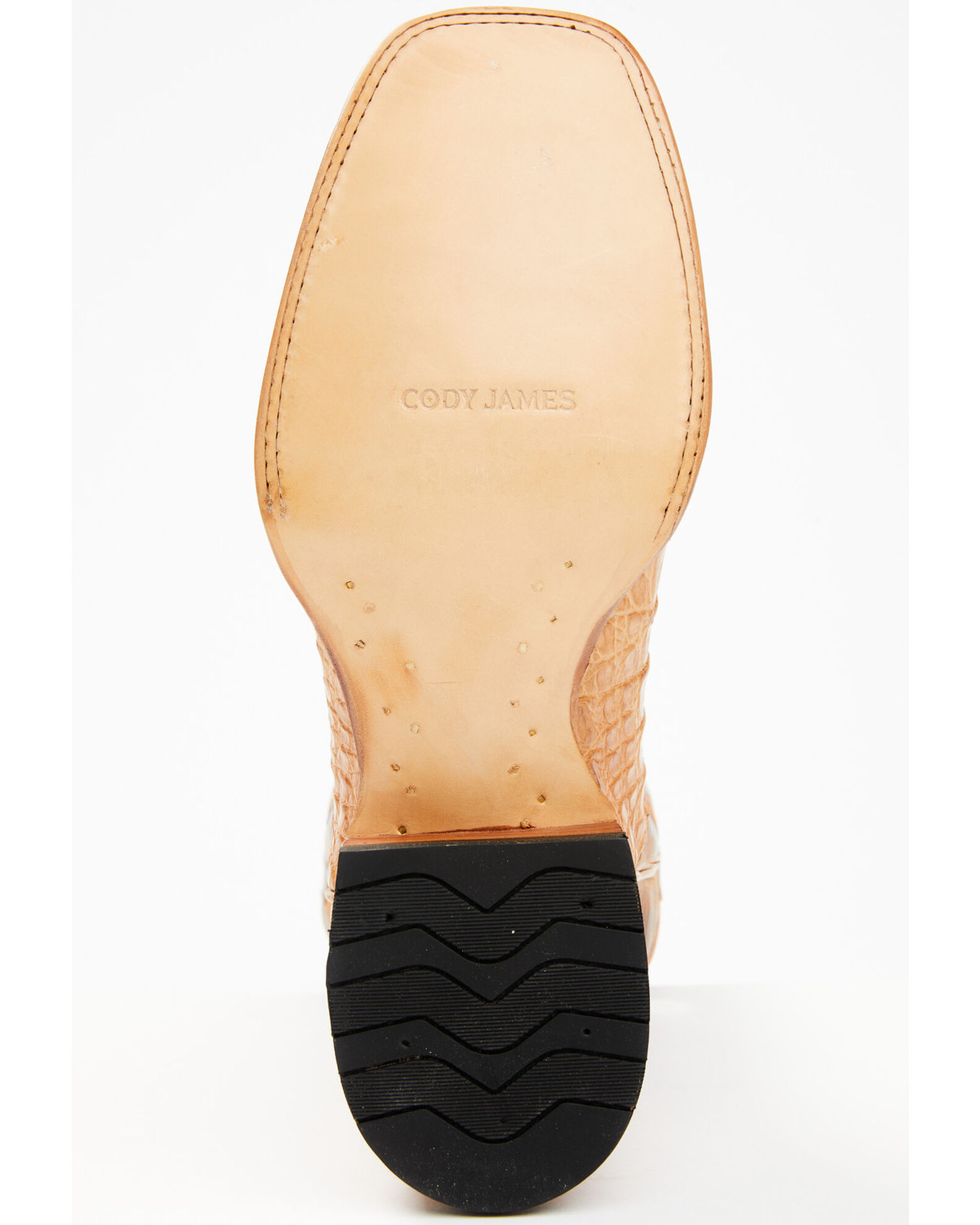 Image #7 - Cody James Men's Exotic Caiman Belly Western Boots - Broad Square Toe, Tan, hi-res