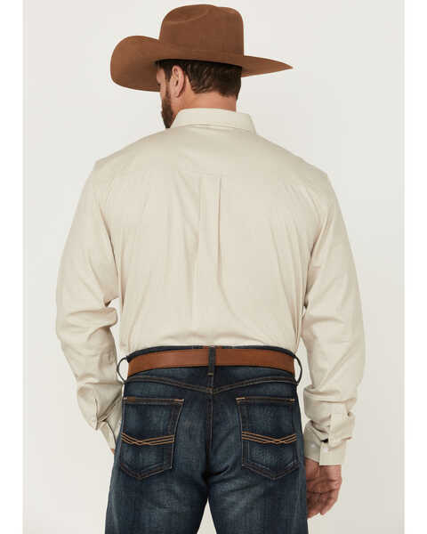 Image #4 - RANK 45® Men's Hazer Floral Print Long Sleeve Button-Down Western Shirt , Cream, hi-res