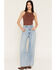 Image #1 - Levi's Women's Invested Indigo Light Wash Cinch Baggy Denim Jeans, Light Wash, hi-res