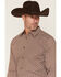 Image #2 - Gibson Trading Co Men's Gypsy Den Medallion Print Long Sleeve Button-Down Western Shirt, Chocolate, hi-res