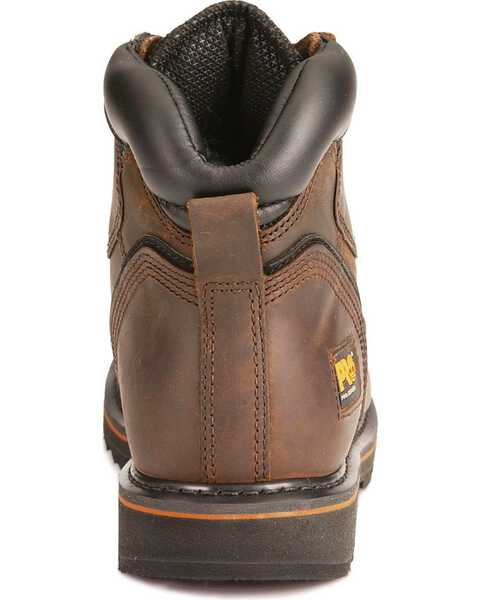 Timberland Men's Brown Pit Boss 6" Work Boots - Steel Toe , Brown, hi-res