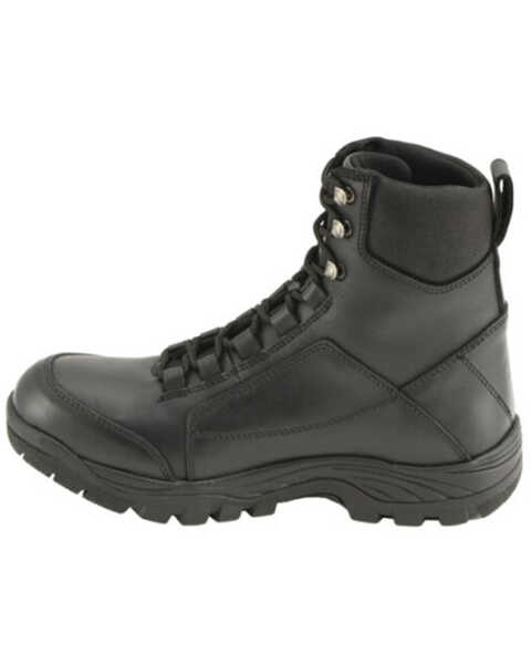 Image #3 - Milwaukee Leather Men's Lace-Up Tactical Boots - Round Toe, Black, hi-res