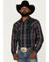 Image #1 - Gibson Men's Purple Hazed Plaid Snap Western Shirt, Purple, hi-res
